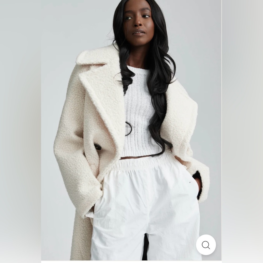 NVLT Flat Boucle Double Breasted Overcoat